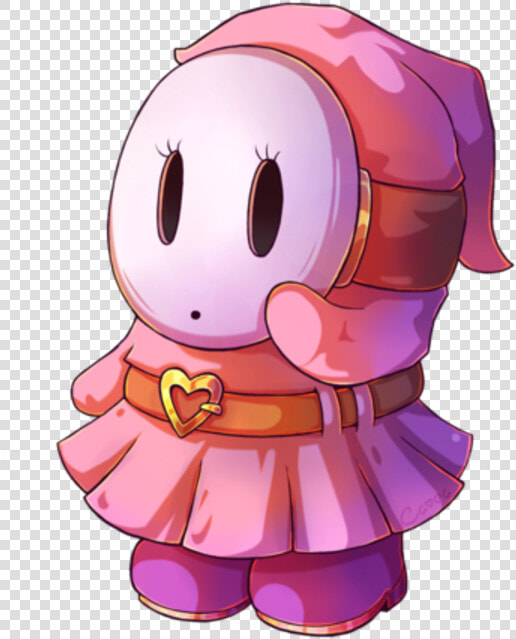 Mario Pink Nose Vertebrate Purple Cartoon Fictional   Girl Shy Guy  HD Png DownloadTransparent PNG