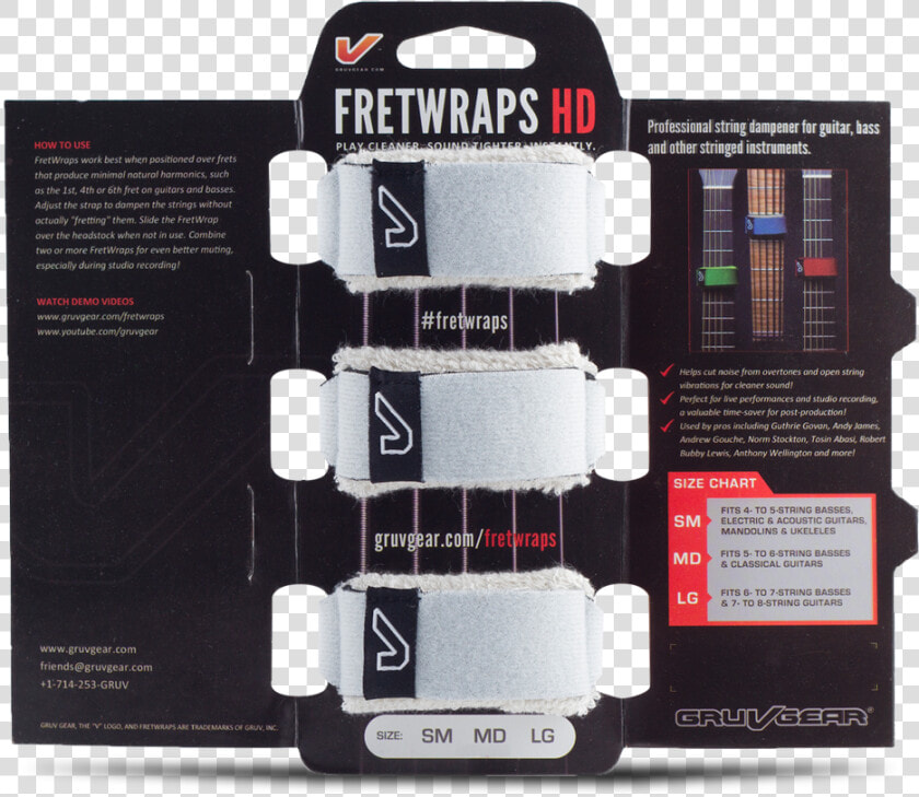 Fretwraps™ String Muters   Gruv Gear Fretwraps  HD Png DownloadTransparent PNG