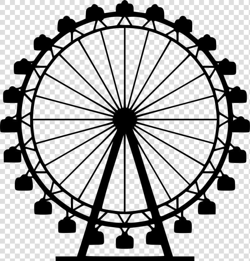 Ferris Wheel Vector Png   Png Download   Ferris Wheel Easy Drawing  Transparent PngTransparent PNG