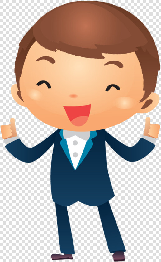 Success Clipart Successful Boy   Cartoon Transparent Thinking Man  HD Png DownloadTransparent PNG