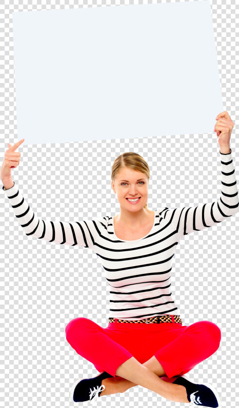 Girl Holding Banner Png Image   Holding Girl In Hand Png  Transparent PngTransparent PNG