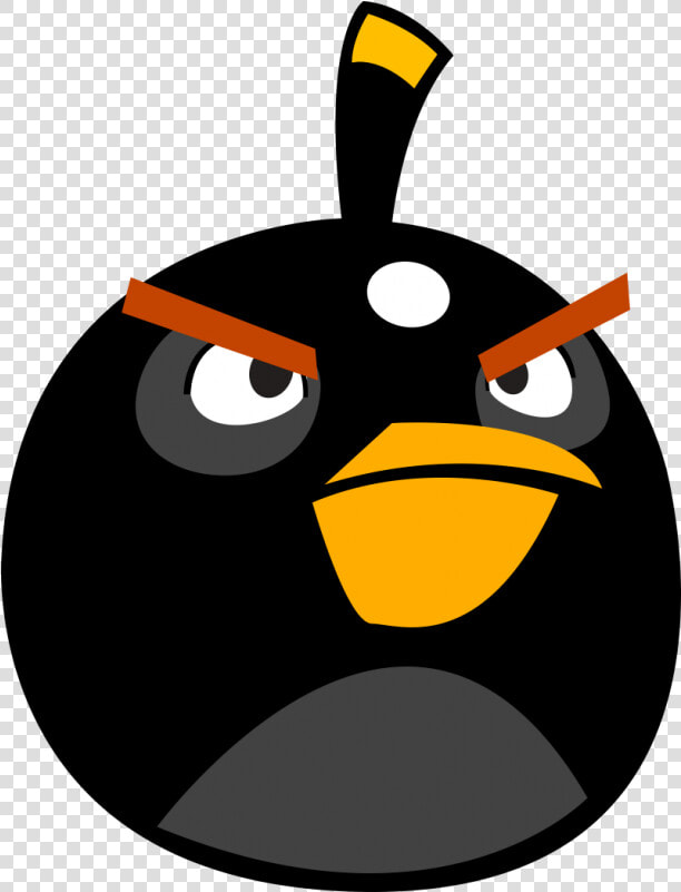 Angry Birds Black Png Clipart Angry Birds Friends Angry   Angry Birds A Bomb  Transparent PngTransparent PNG