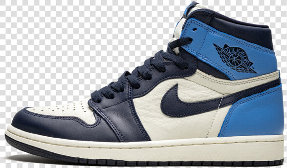 Air Jordan 1 Retro High Og Obsidian university Blue   Obsidian Blue Jordan 1  HD Png DownloadTransparent PNG