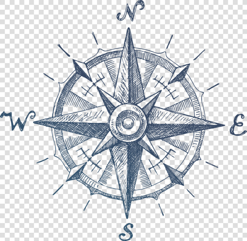 Transparent Drafting Compass Png   Nautical Map Compass  Png DownloadTransparent PNG