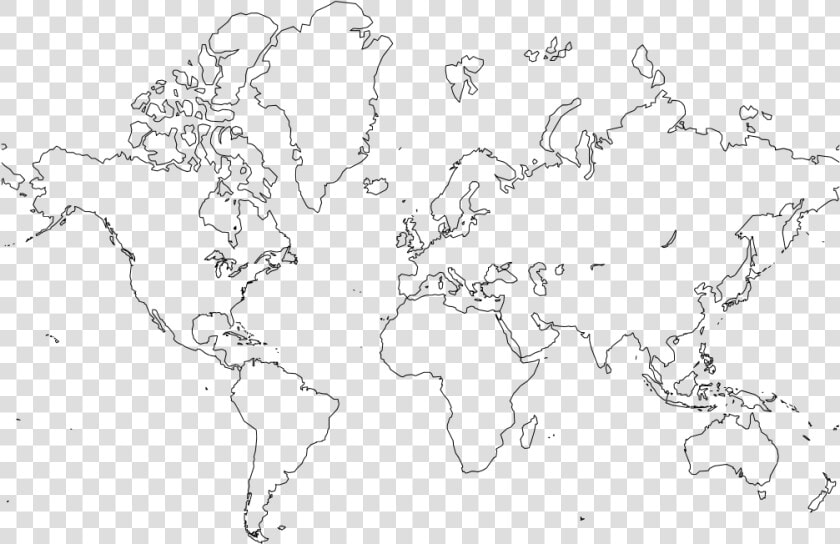 Transparent World Map Clipart   Blank World Map  HD Png DownloadTransparent PNG