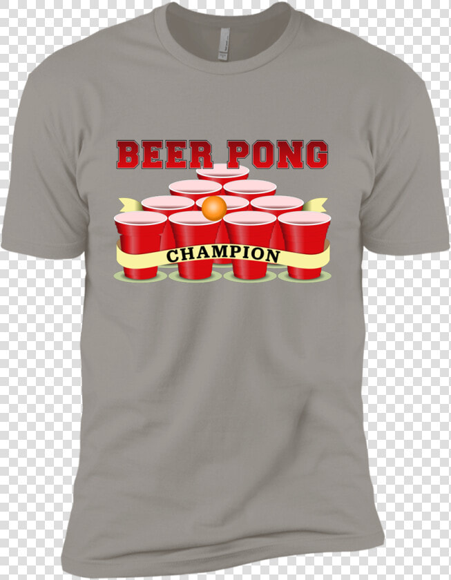 Beer Pong Champion Premium Short Sleeve T shirt   Active Shirt  HD Png DownloadTransparent PNG