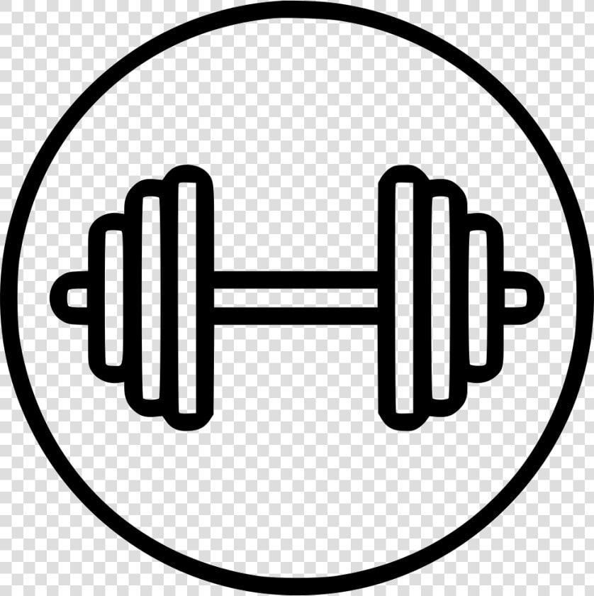 Gym   Dumbbell Outline  HD Png DownloadTransparent PNG