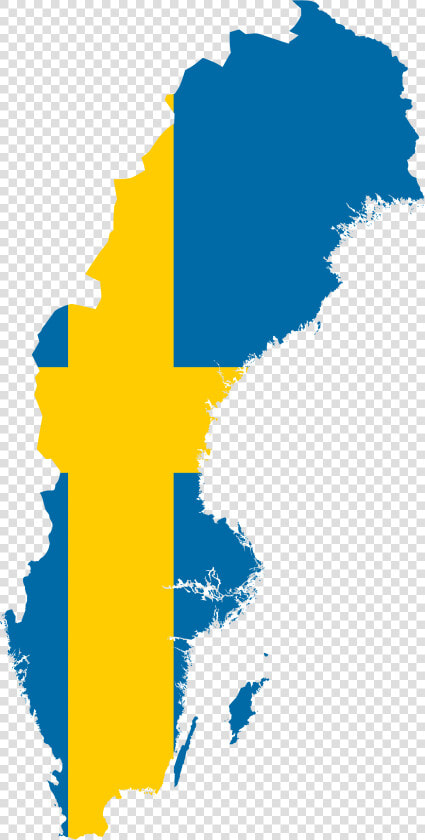 Sweden Flag Map  HD Png DownloadTransparent PNG