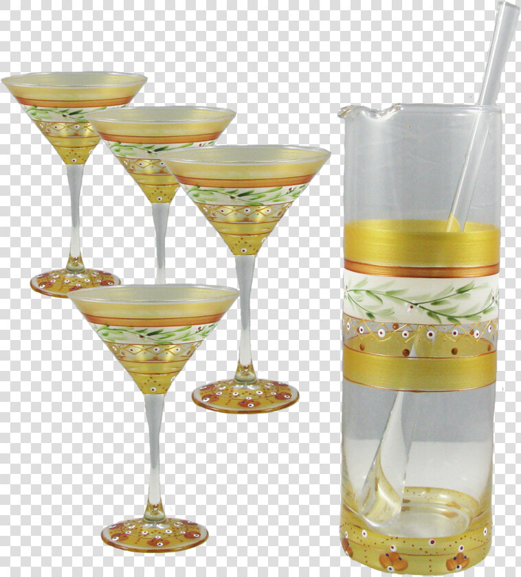 Moroccan Mosaic Gold Martini Bundle   Martini Glass  HD Png DownloadTransparent PNG