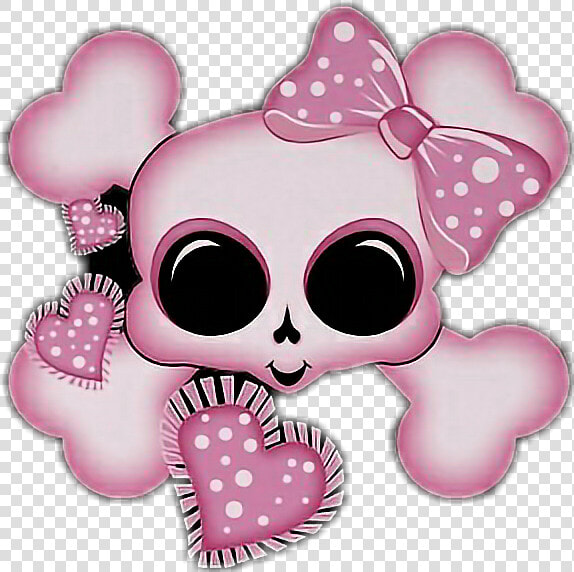 Transparent Cute Sugar Skull Clipart   Its A Girl Skull  HD Png DownloadTransparent PNG