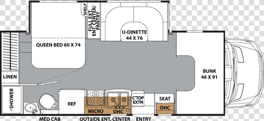 Floor Plan Recliner Png   2017 Coachmen Prism 2200le  Transparent PngTransparent PNG