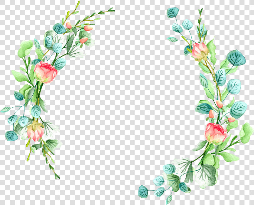 Kwiaty Png Zaproszenie   Png Download   Watercolor Flower Circle Png  Transparent PngTransparent PNG