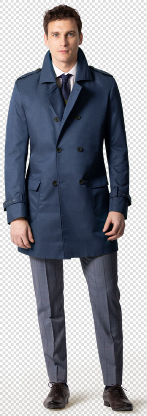 Mens Short Trench Coat   Trench Hockerty  HD Png DownloadTransparent PNG