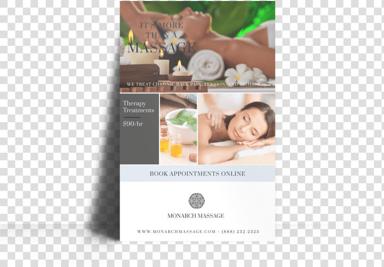 Massage Special Offer Poster Template Preview   Online Advertising  HD Png DownloadTransparent PNG