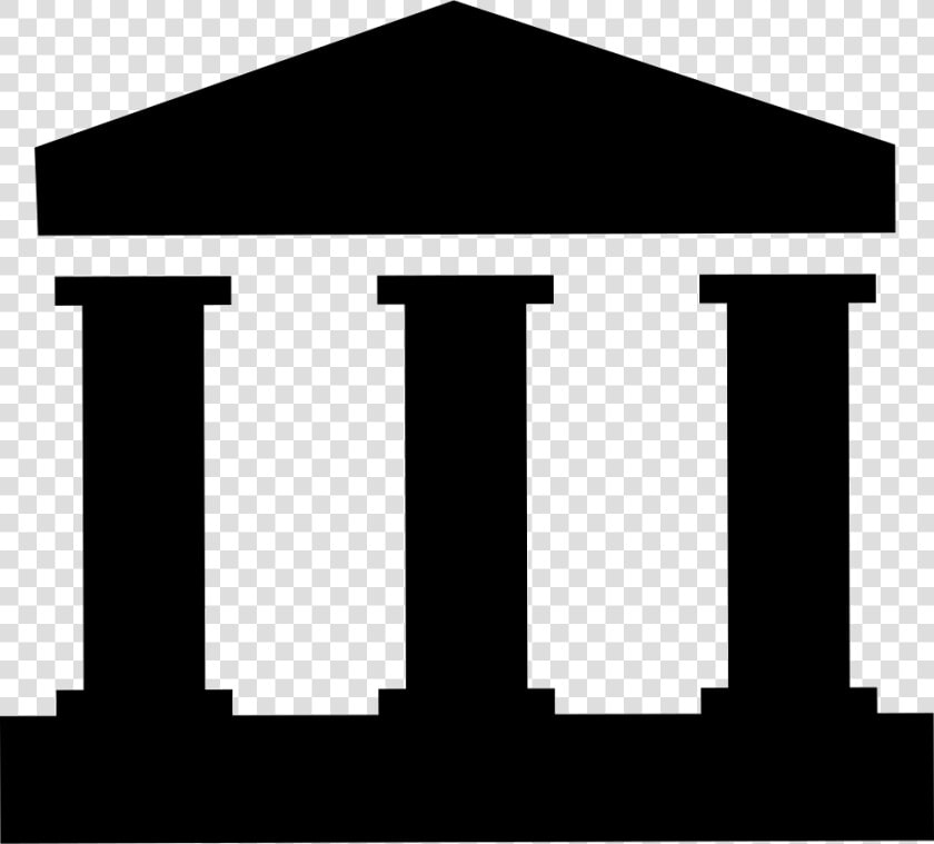 Clip Art Building With Columns   Three Pillars Icon Png  Transparent PngTransparent PNG