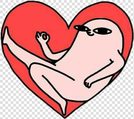  hilarious  heart  love  muka  funny   Weird Heart  HD Png DownloadTransparent PNG