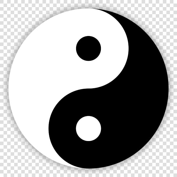 The Black And White Yin And Yang Symbol   Yin And Yang Clip Art  HD Png DownloadTransparent PNG