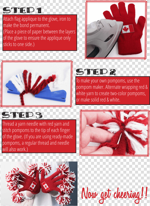 Steps To Create Your Own Cheer Gloves   Paper  HD Png DownloadTransparent PNG