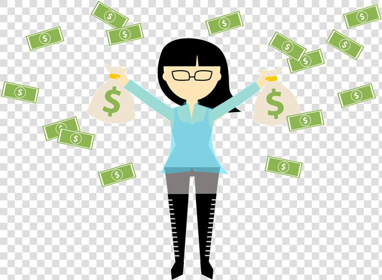 Dani Zhao Throwing Money In The Air   Ipva 2011  HD Png DownloadTransparent PNG