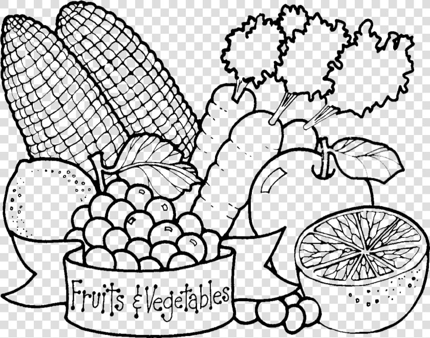 Transparent Vegetable Png   Fruits And Vegetables Drawing  Png DownloadTransparent PNG