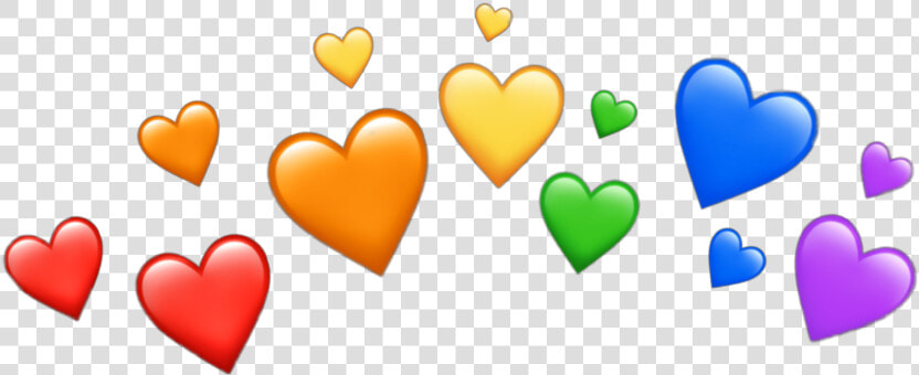 Heartcrown Rainbow 🌈   Rainbow Heart Crown Png  Transparent PngTransparent PNG