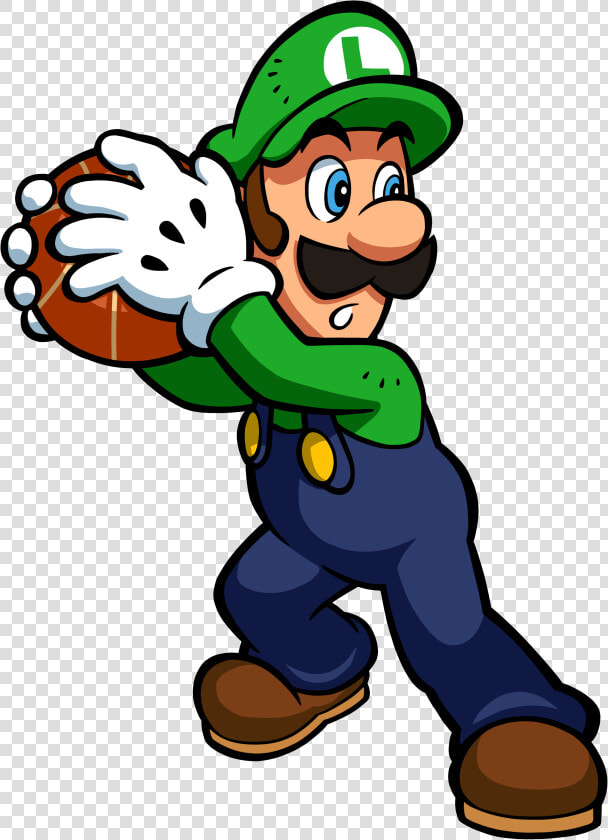 Luigi Hoops   Mario Hoops 3 On 3 Luigi  HD Png DownloadTransparent PNG