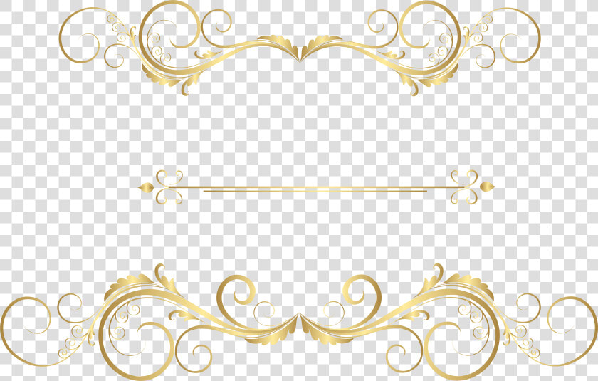 Decoration Clipart Gold Decoration   Gold Ornament Border Png  Transparent PngTransparent PNG