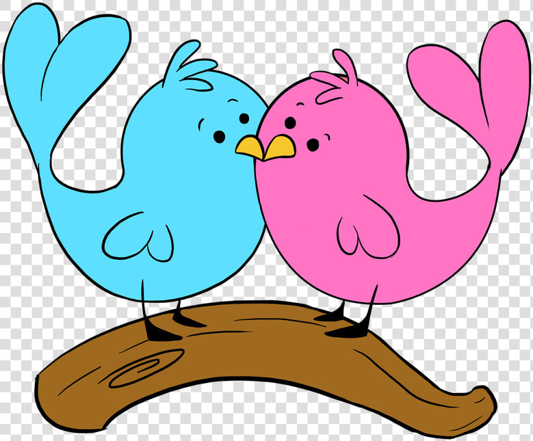 How To Draw Love Birds   Easy To Draw Love Birds  HD Png DownloadTransparent PNG