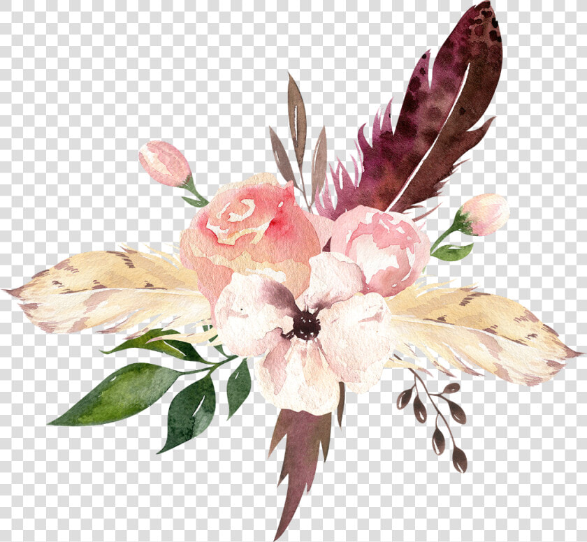  boquet  bouquet  watercolor  watercolour  flowers  HD Png DownloadTransparent PNG