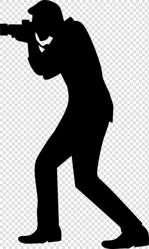 Silhouette Photography Vector Graphics Clip Art   Man With Camera Silhouette  HD Png DownloadTransparent PNG