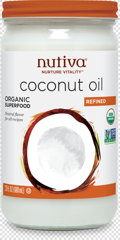 Nutiva Refined Coconut Oil Nutiva   Nutiva Coconut Oil  HD Png DownloadTransparent PNG