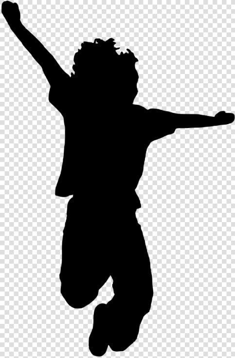 Boy Jumping Jumping Silhouette   Png Download   Outline Of Person Dancing  Transparent PngTransparent PNG