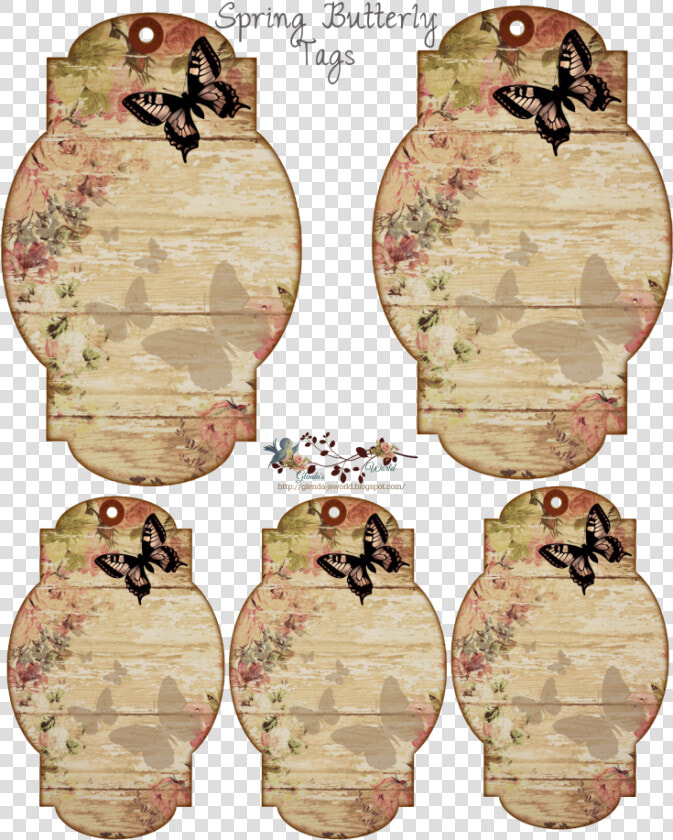 Transparent Vintage Tag Png   Vintage Butterfly Tag  Png DownloadTransparent PNG