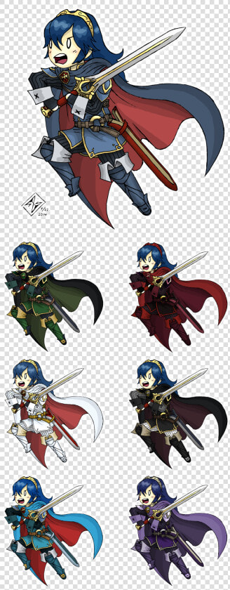 “ So I Drew A Somewhat Stylized Lucina  And Then Did   Cartoon  HD Png DownloadTransparent PNG