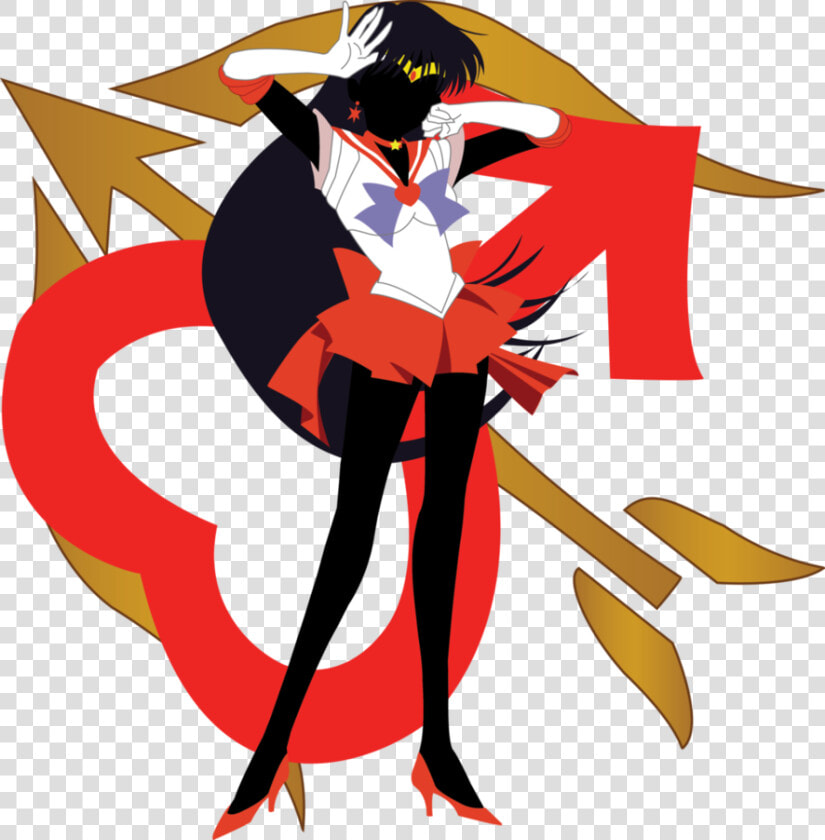 Super Sailor Mars Fan Art   Sailor Mars Flame Sniper Artwork  HD Png DownloadTransparent PNG