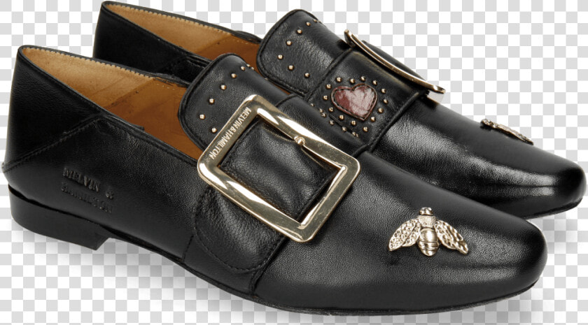 Loafers Luna 2 Nappa Black Bee Gold   Png Download  Transparent PngTransparent PNG