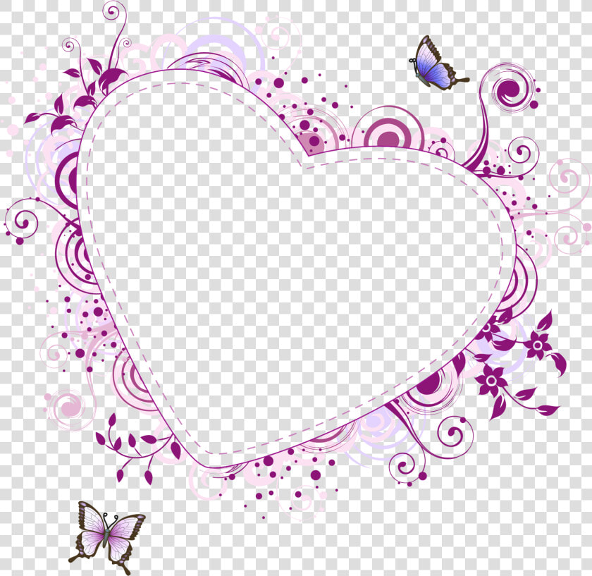 Clipart Heart Frames Clip Royalty Free Stock Pink Heart   Pink Heart Frame Png  Transparent PngTransparent PNG