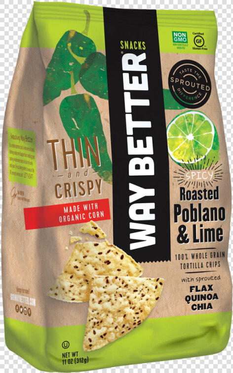 Way Better Tortilla Chips Thin  HD Png DownloadTransparent PNG