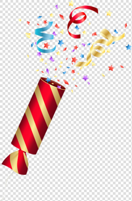 Imagem De Festa Confetes De Aniversário   Transparent Background Party Popper Png  Png DownloadTransparent PNG