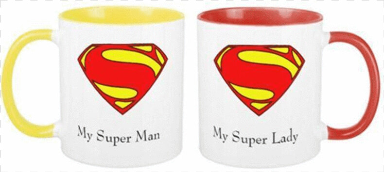 My Superman  My Superlady Inner Rim Couple Mugs Class   Mug  HD Png DownloadTransparent PNG