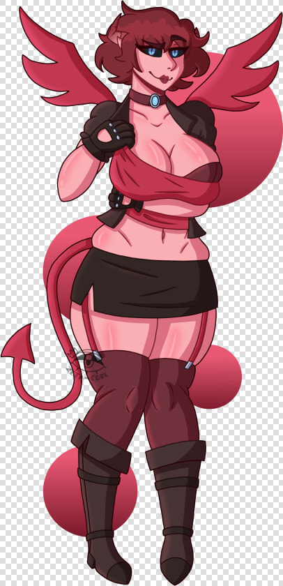 Demon Queen Of Thicc   Thicc Demon Anime Girl  HD Png DownloadTransparent PNG