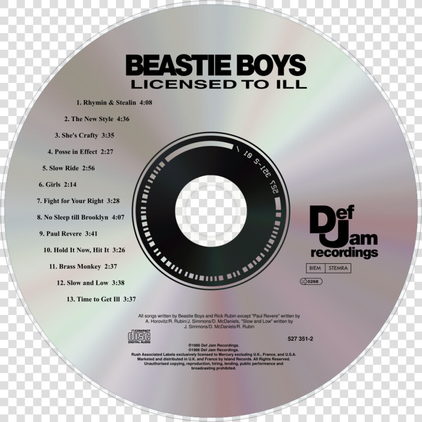 Licensed To Ill  europe 1995    License To Ill Beastie Boys Albums  HD Png DownloadTransparent PNG