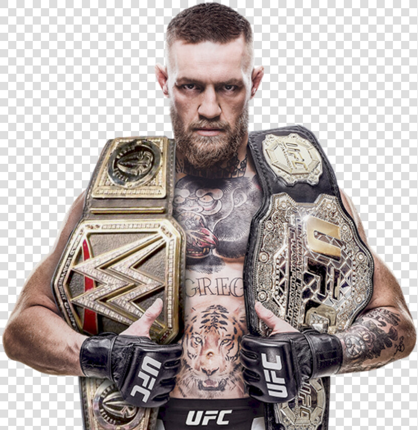 Conor Mcgregor Png   Conor Mcgregor Wwe Champion  Transparent PngTransparent PNG