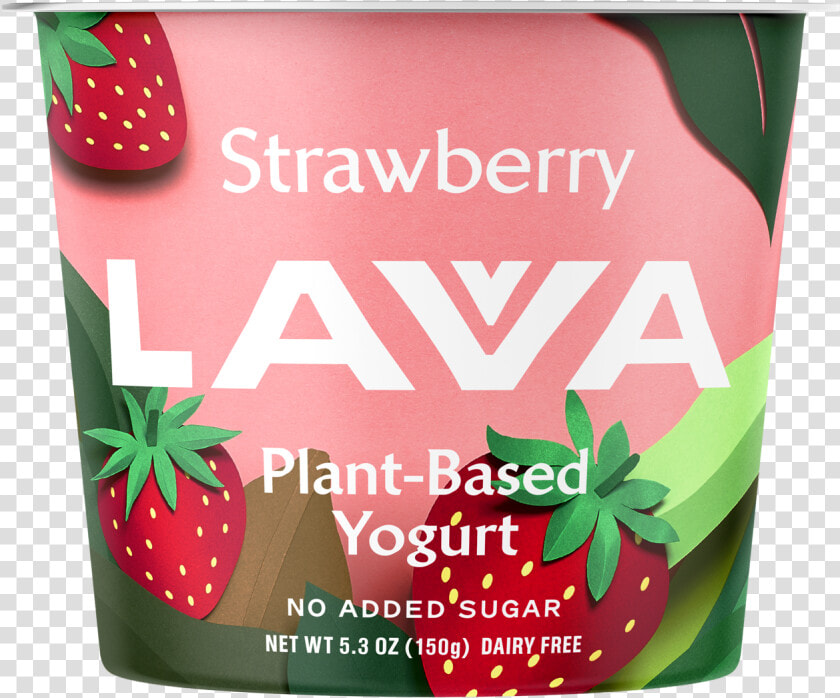 Strawberry Plant based Yogurt   Strawberry  HD Png DownloadTransparent PNG