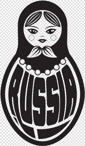 Russian Doll Silhouette   Matryoshka Doll Black And White Png  Transparent PngTransparent PNG