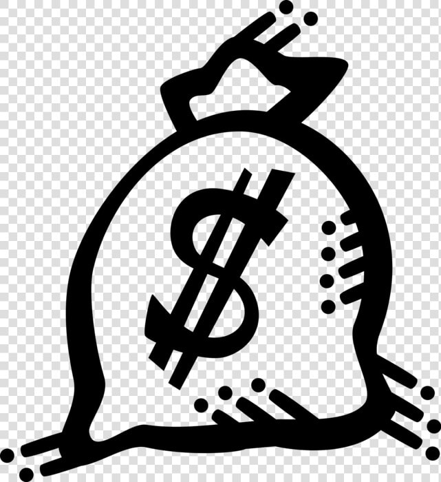 Vector Illustration Of Money Bag  Moneybag  Or Sack  HD Png DownloadTransparent PNG