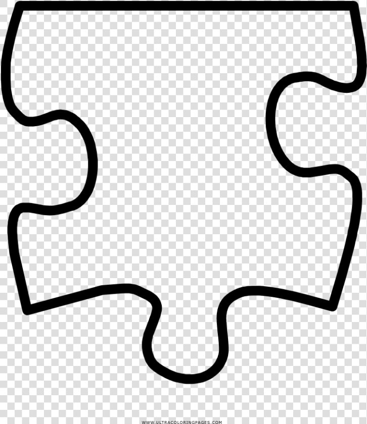 Puzzle Piece Coloring Page Clipart   Png Download   Puzzle Pieces Coloring Pages  Transparent PngTransparent PNG