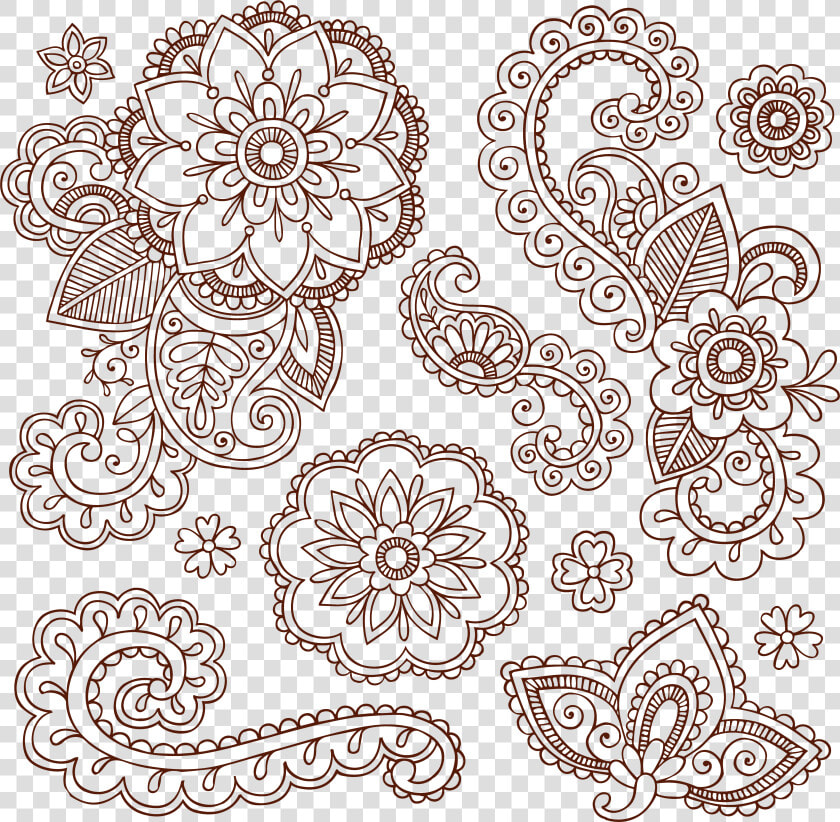 Tattoo Paisley Ham Pattern Material Vector Grain Clipart  HD Png DownloadTransparent PNG