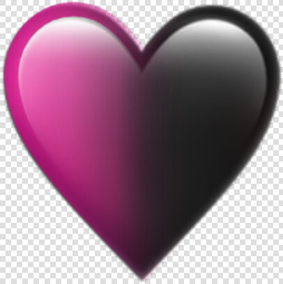  pink  black  blackpink  followme  heart  emoji  iphone   Black And Pink Heart Emoji  HD Png DownloadTransparent PNG