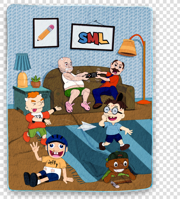 Jeffy  amp  Friends Blanket   Cartoon  HD Png DownloadTransparent PNG